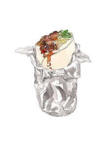 Realistic Burrito Art GIF