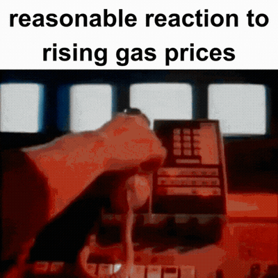Reasonable Reaction To Rising Gas Prices GIF