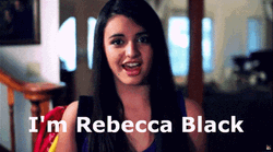 Rebecca Black Friday Internet Sensation Singer GIF