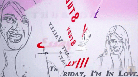 Rebecca Black Friday Mobile Art GIF