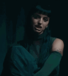 Rebecca Black Friday Singing In Dark Background GIF