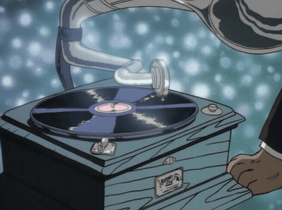 Record Player Saying Vega GIF