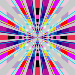 Rectangular Column Colorful Optical Illusion GIF
