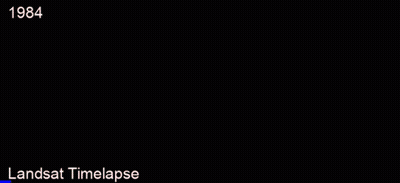 Red And Black Background Landsat Timelapse GIF