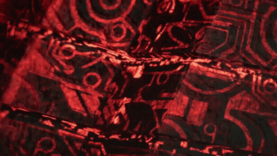 Red And Black Background With Letters GIF