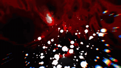 Red and Black Background with White Dots