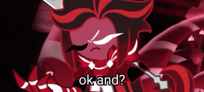Red And Black Cartoon Character Saying OK GIF