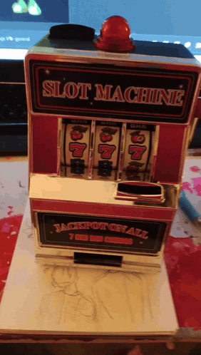 Red And Black Slot Machine GIF