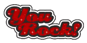 Red And Black You Rock Sign Sticker