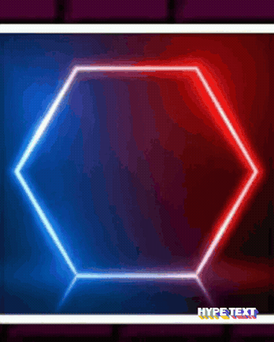 Red And Blue Background Hype Text GIF