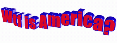 Red And Blue Sign Saying Wit Is Americap GIF
