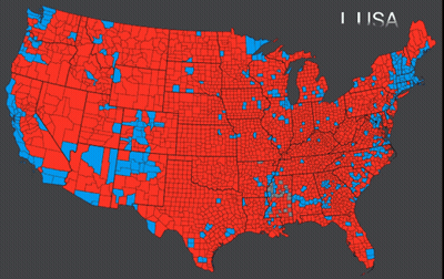 Red And Blue US Map The Real USA GIF