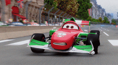 Red and Green Race Car Number 5