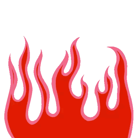 Red And Pink Flames Sticker