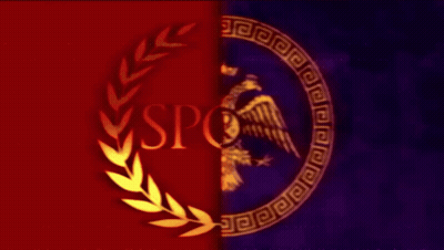 Red And Purple Background With Word Spo GIF