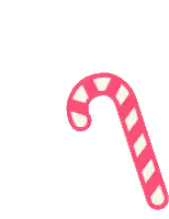 Red And White Candy Cane Sticker