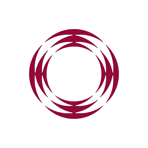 Red And White Circle With Lines Sticker