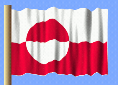 Red And White Flag Flying In Wind GIF