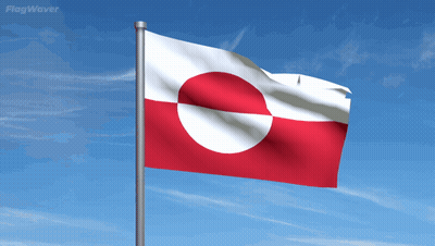 Red And White Flag With Circle Waving GIF