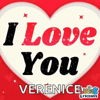 Red And White Heart Saying I Love You GIF