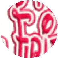 Red And White I Love You Circle Sticker