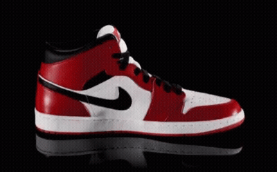 Red And White Nike Shoes GIF