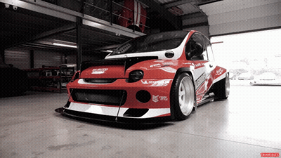 Red And White Racing Car Limited Edition GIF