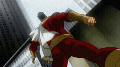 Red And White Superhero Man With W On Fist GIF