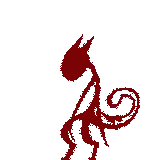 Red And White Swirl Circle Sticker