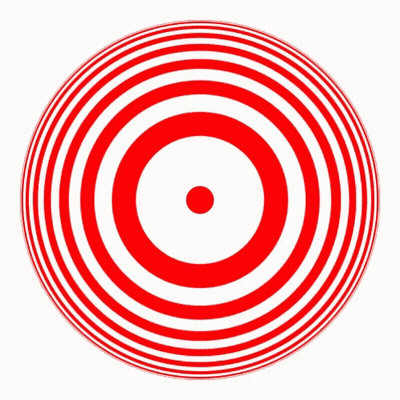 Red And White Target With Red Center GIF
