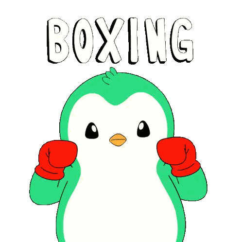 Red And Yellow Boxing Background Sticker