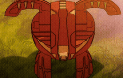 Red And Yellow Object With Wings GIF