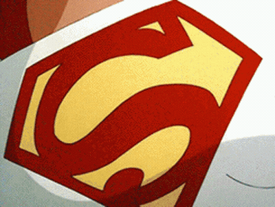 Red And Yellow Superman Logo GIF