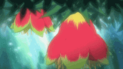 Red Anime Flower Falling GIF