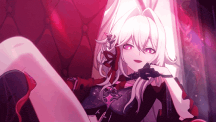 Red Anime Girl Genshin GIF