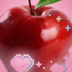 Red Apple Hearts GIF