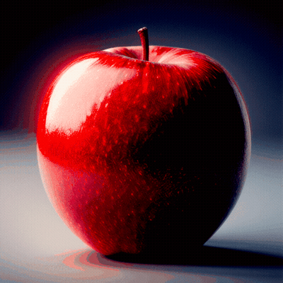 Red Apple On Table GIF