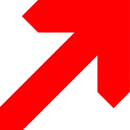 Red Arrow Pointing Down Sticker