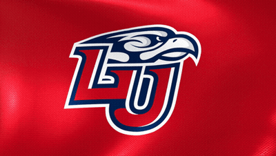 Red Background Blue And White LSU Logo GIF