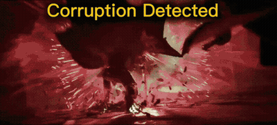 Red Background Corruption Detected GIF