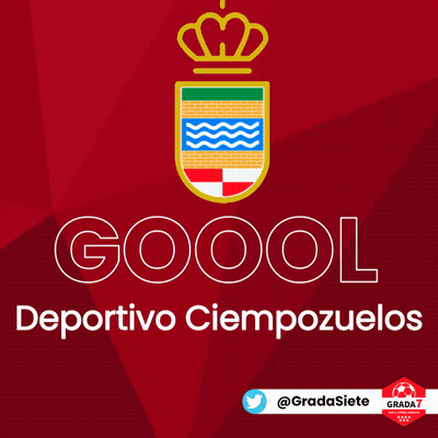 Red Background Goool Deportivo Cienpozuelos GIF