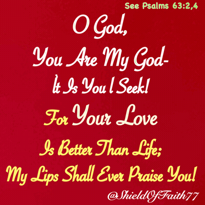 Red Background O God You Are My God It Is You I Seek For Your Love GIF