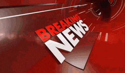 Red Background Saying Breaking News GIF