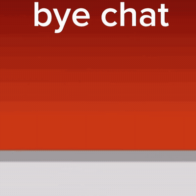 Red Background Saying Bye Chat GIF