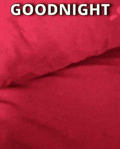 Red Background Saying Goodnight GIF