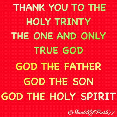 Red Background Thank You Holy Trinity GIF