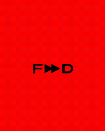 Red Background With Black FND Logo GIF