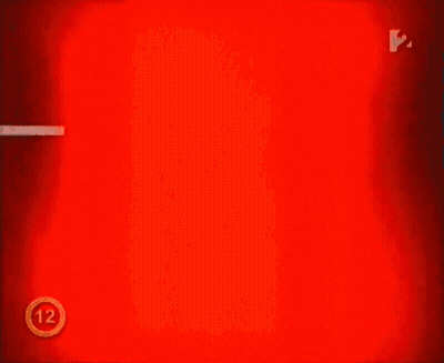 Red Background With Number 12 In Circle GIF