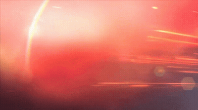 Red Background With Rainbow In Sky GIF
