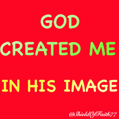 Red Background With Shield Of Faith77 GIF